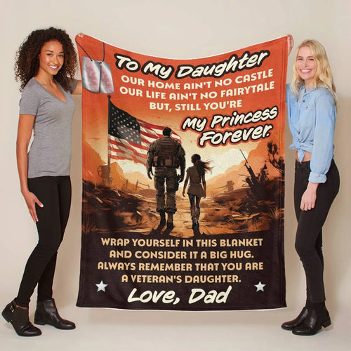Gift For Your Daughter Blanket - From Dad