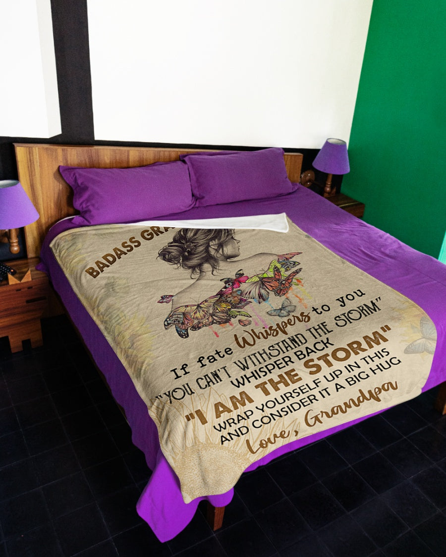 Special Gift For Granddaughter-From Grandpa Blanket