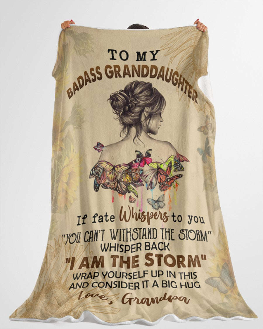 Special Gift For Granddaughter-From Grandpa Blanket