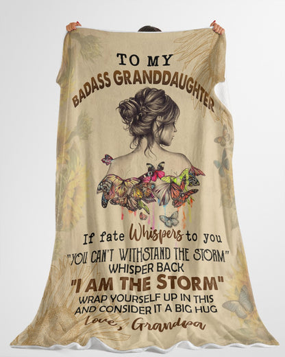 Special Gift For Granddaughter-From Grandpa Blanket