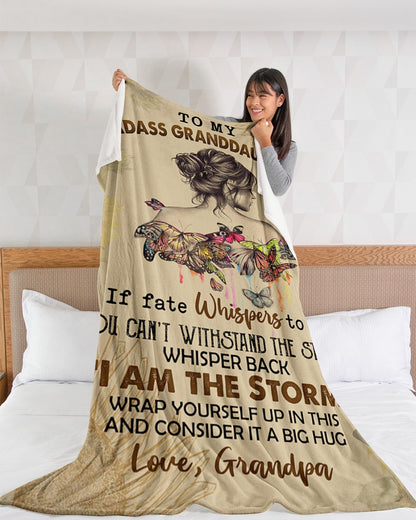 Special Gift For Granddaughter-From Grandpa Blanket