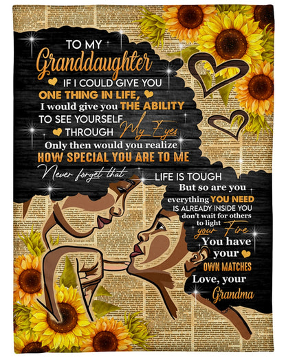 Special Gift For Granddaughter-From Grandma Blanket