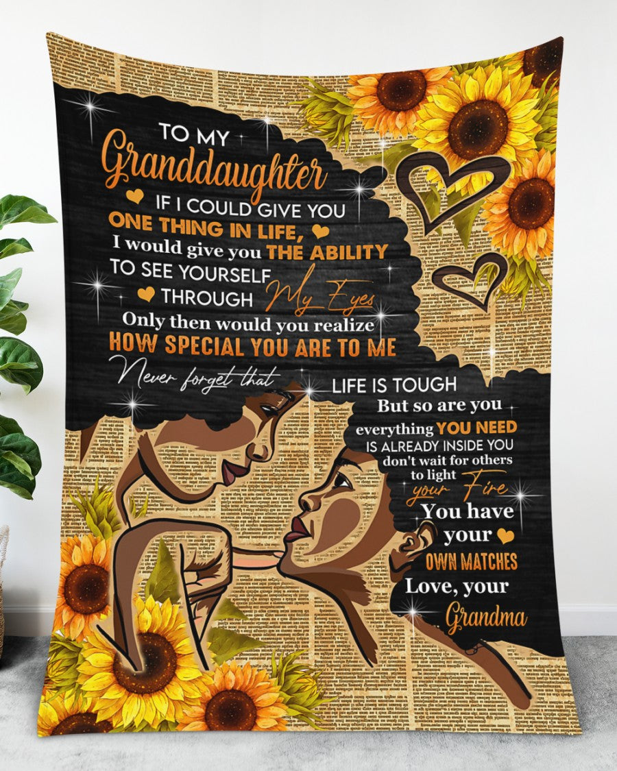 Special Gift For Granddaughter-From Grandma Blanket