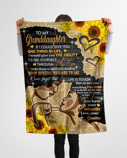 Special Gift For Granddaughter-From Grandma Blanket