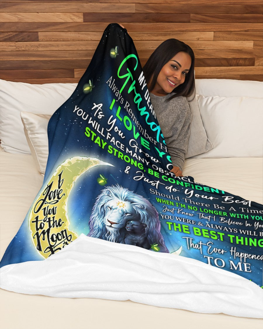 Special Gift For Grandson-From Grandma Blanket