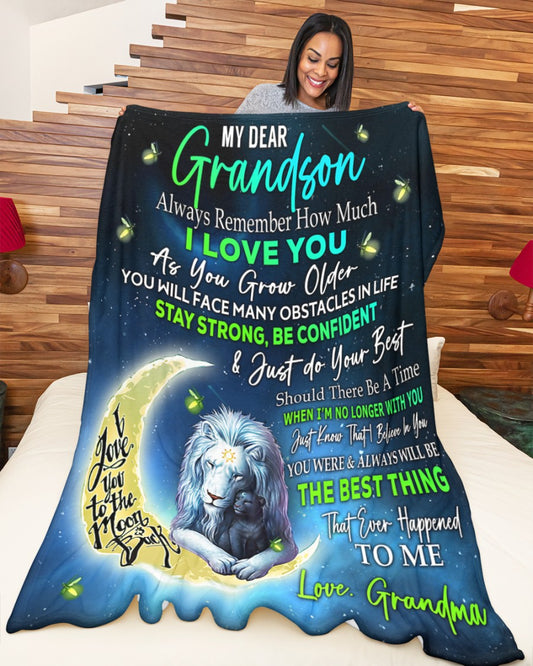 Special Gift For Grandson-From Grandma Blanket