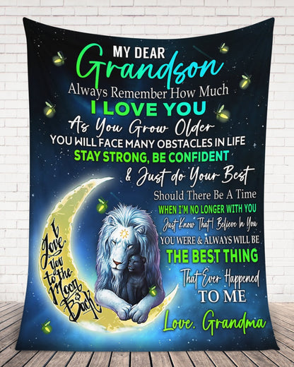 Special Gift For Grandson-From Grandma Blanket