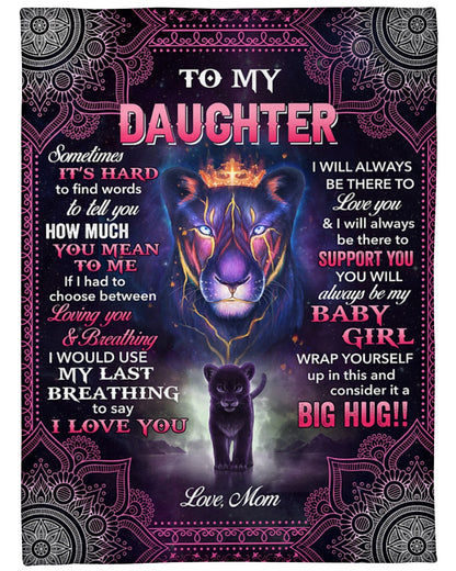 Gift For Your Daughter Blanket - From Mom