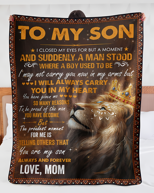 Gift For Your Son Blanket - From Mom