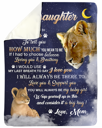 Special Gift For Your Daughter Blanket - From Mom
