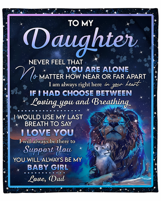 Special Gift For Your Daughter Blanket - From Dad