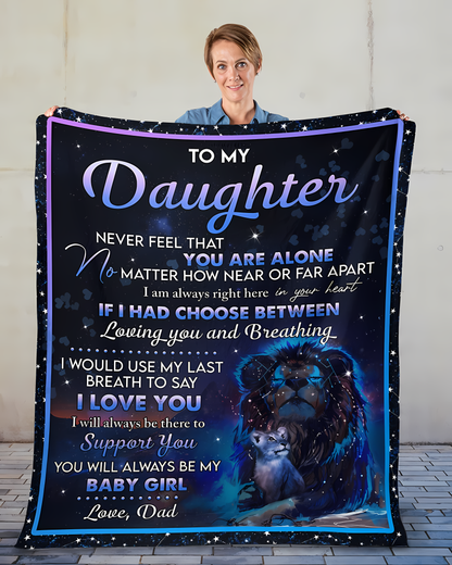 Special Gift For Your Daughter Blanket - From Dad