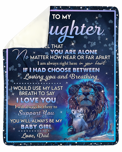 Special Gift For Your Daughter Blanket - From Dad