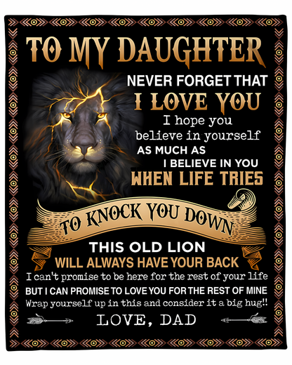 Special Gift For Your Daughter Blanket - From Dad