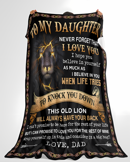Special Gift For Your Daughter Blanket - From Dad