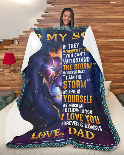 Special Gift For Your Son Blanket - From Dad