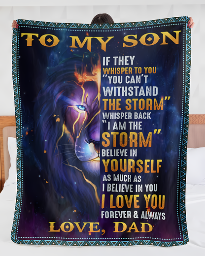 Special Gift For Your Son Blanket - From Dad