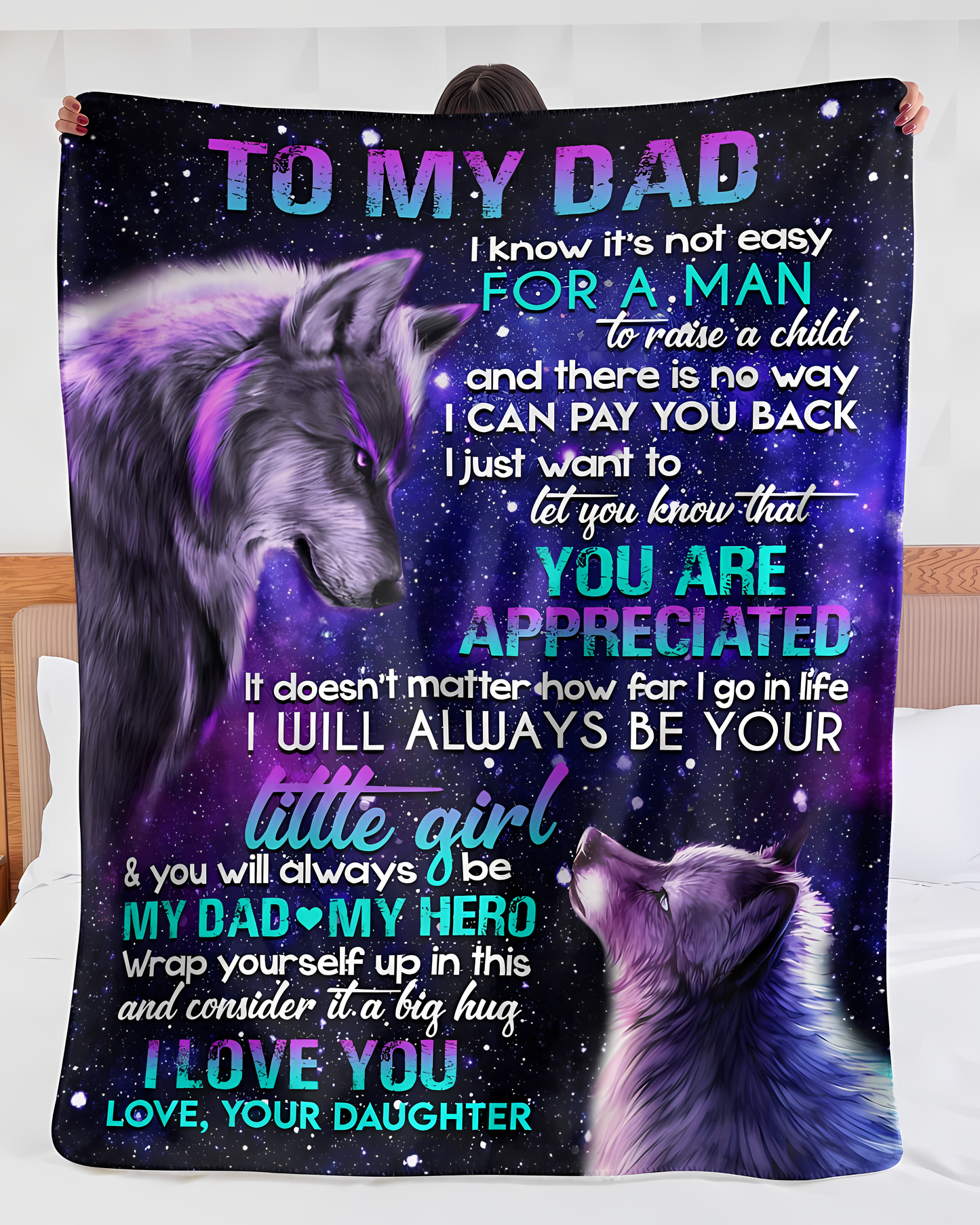 Special Gift For Your Dad Blanket - From Daughter