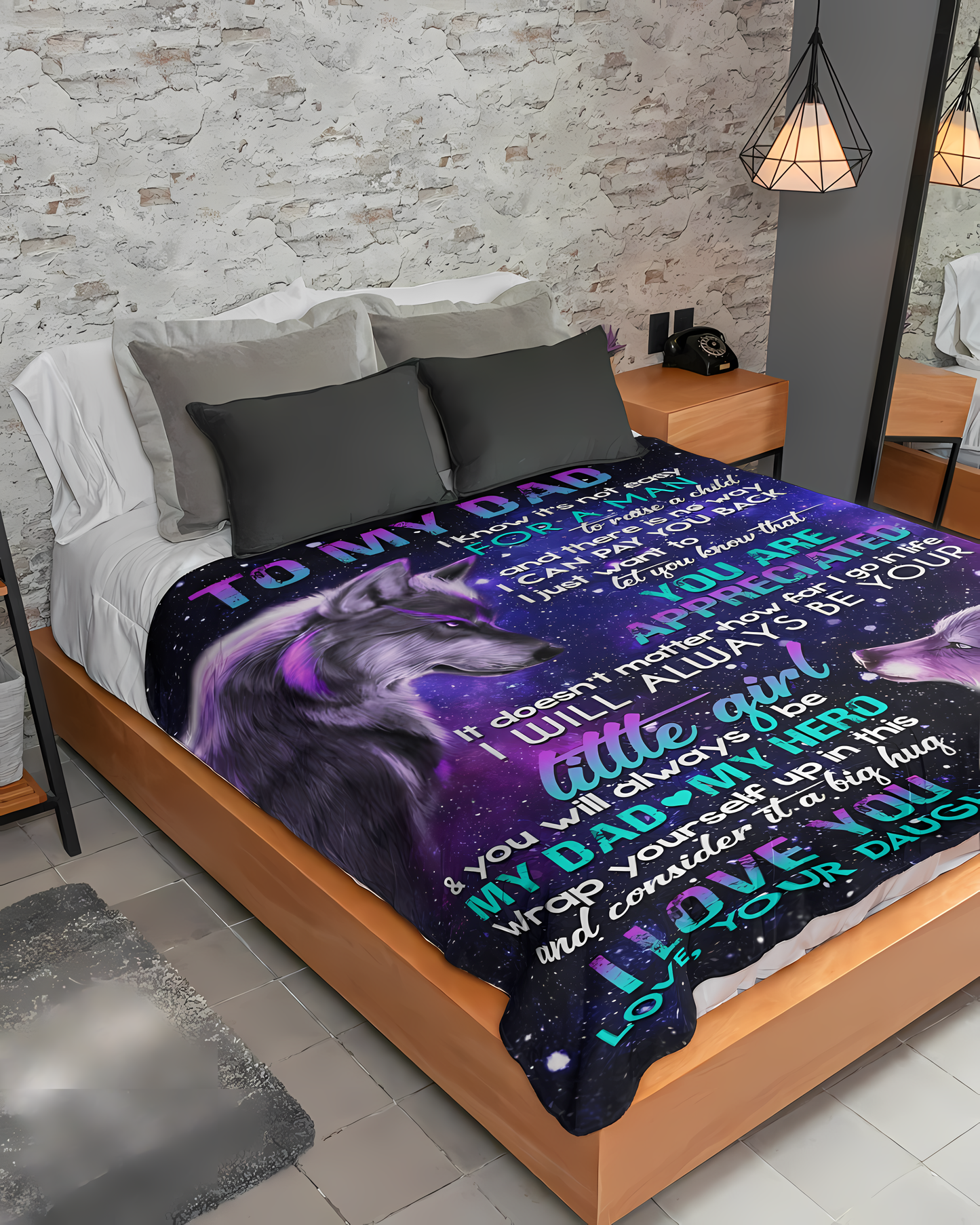 Special Gift For Your Dad Blanket - From Daughter