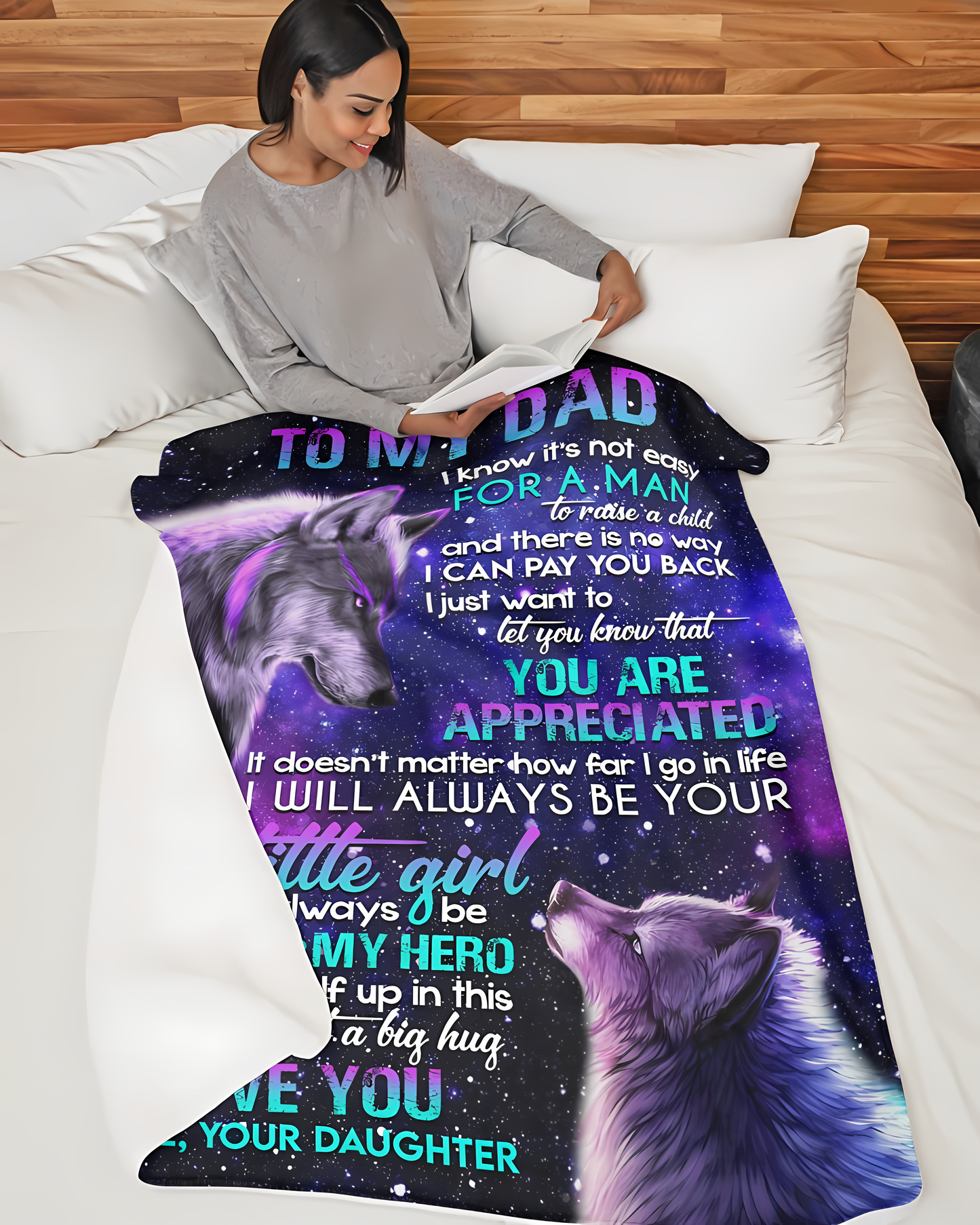 Special Gift For Your Dad Blanket - From Daughter