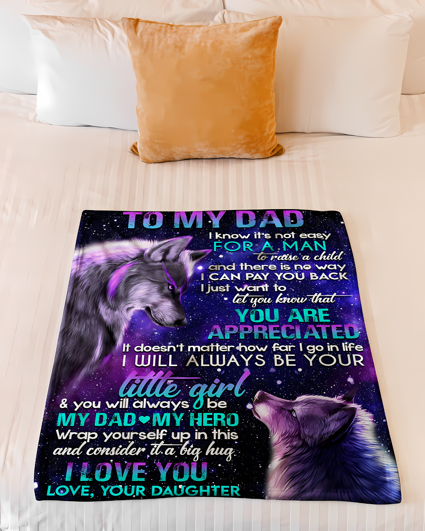 Special Gift For Your Dad Blanket - From Daughter