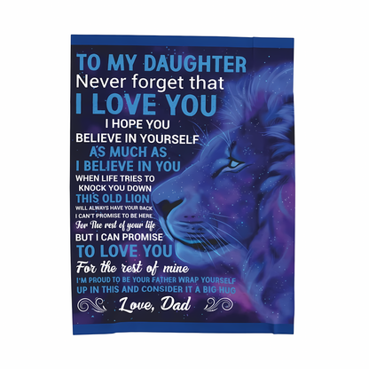 Special Gift For Your Daughter Blanket - From Dad