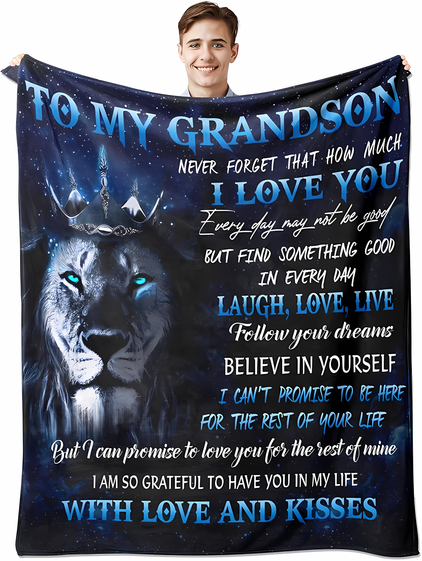 Special Gift For Your Grandson Blanket - From Grandpa