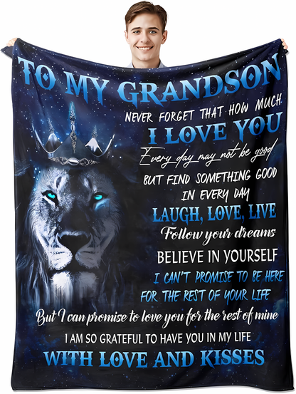 Special Gift For Your Grandson Blanket - From Grandpa