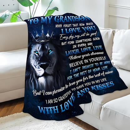Special Gift For Your Grandson Blanket - From Grandpa