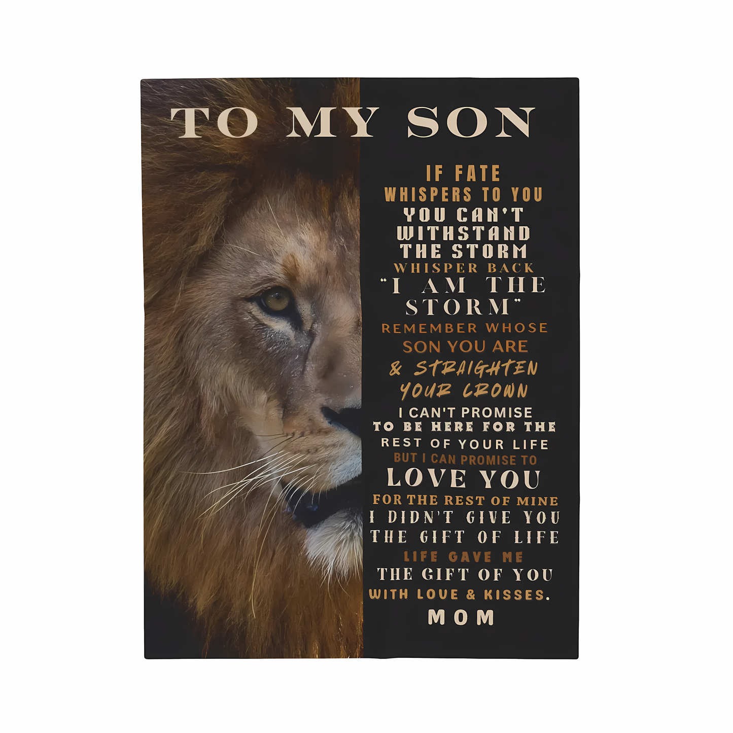 Special Gift For Your Son Blanket - From Mom