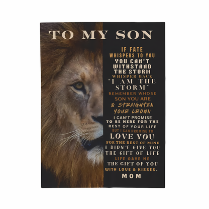 Special Gift For Your Son Blanket - From Mom
