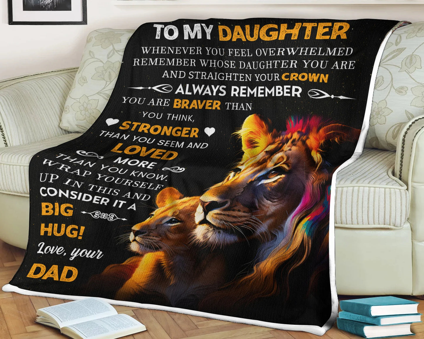 Special Gift For Your Daughter Blanket - From Dad