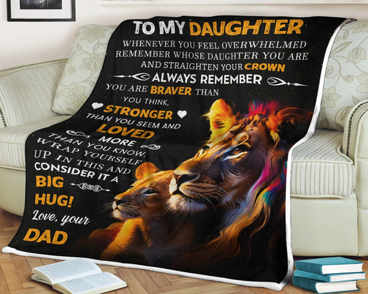 Special Gift For Your Daughter Blanket - From Dad