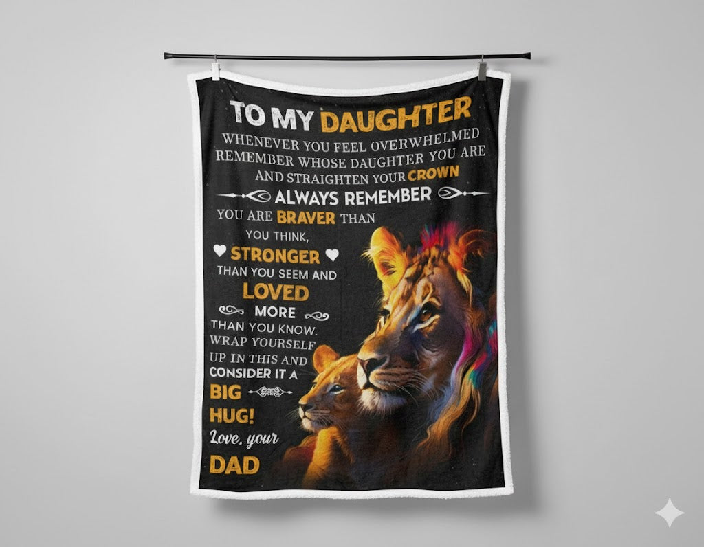 Special Gift For Your Daughter Blanket - From Dad