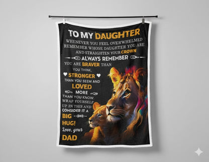 Special Gift For Your Daughter Blanket - From Dad