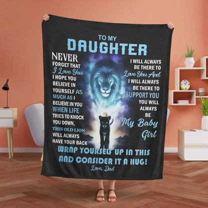 Gift For Your Daughter Blanket - From Dad