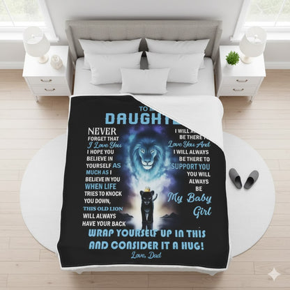 Gift For Your Daughter Blanket - From Dad