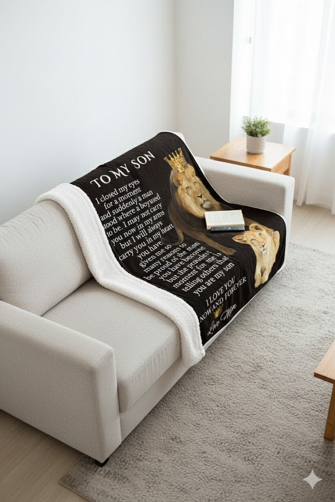 Special Gift For Your Son Blanket - From Mom