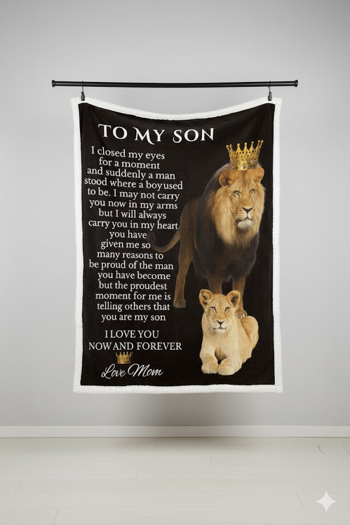 Special Gift For Your Son Blanket - From Mom