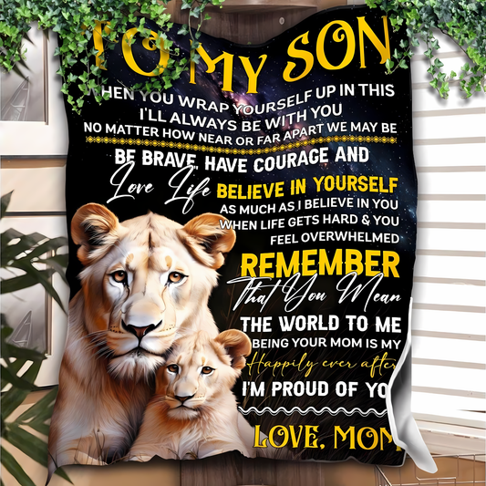 Special Gift For Your Son Blanket - From Mom
