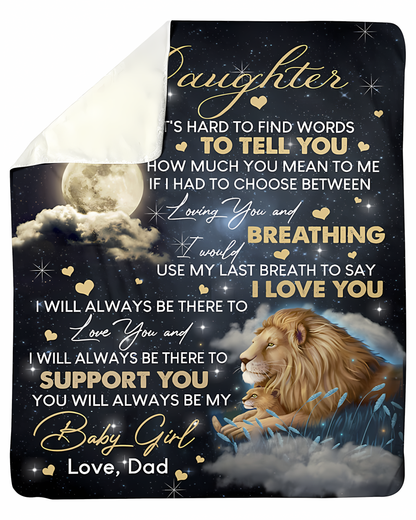 Special Gift For Your Daughter Blanket - From Dad