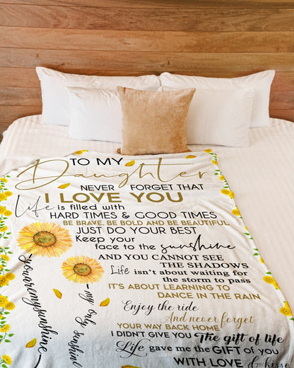 Special Gift For Your Daughter Blanket - From Mom