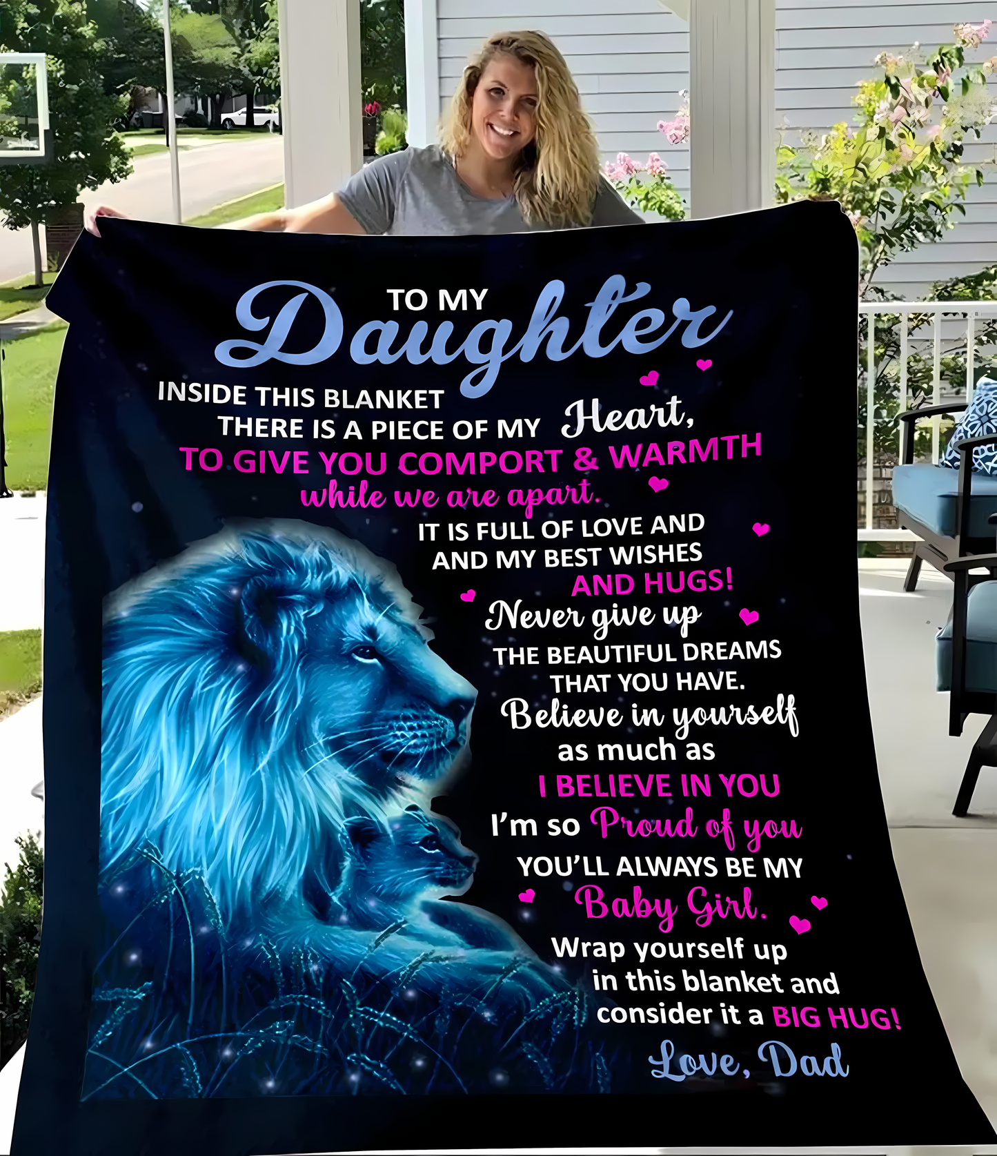 Special Gift For Your Daughter Blanket - From Dad