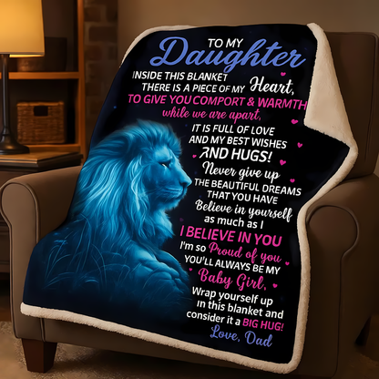 Special Gift For Your Daughter Blanket - From Dad