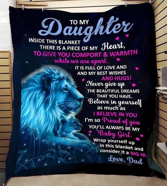 Special Gift For Your Daughter Blanket - From Dad