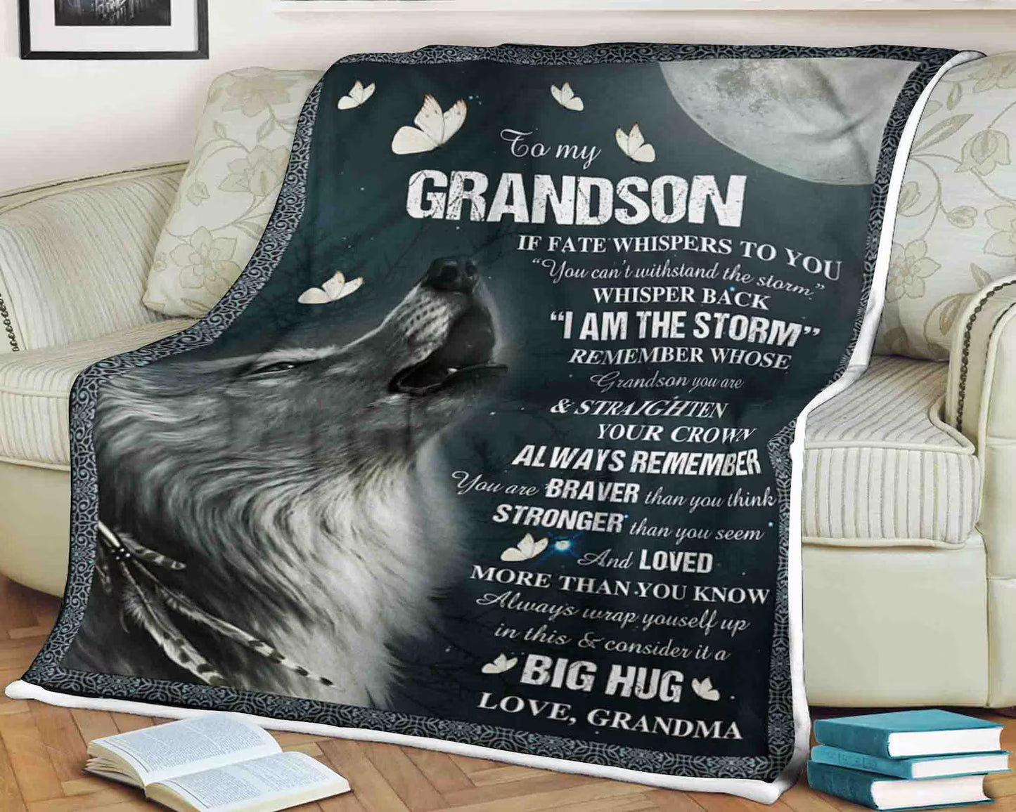 Special Gift For Your Grandson Blanket - From Grandma