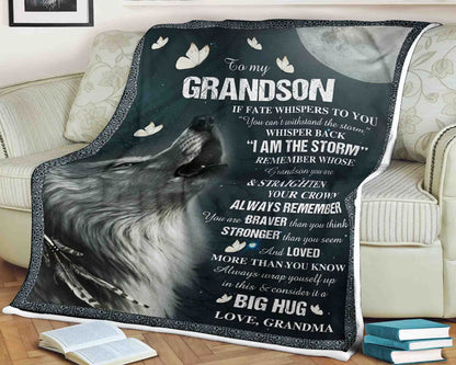 Special Gift For Your Grandson Blanket - From Grandma