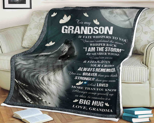 Special Gift For Your Grandson Blanket - From Grandma