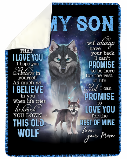Special Gift For Your Son Blanket - From Mom