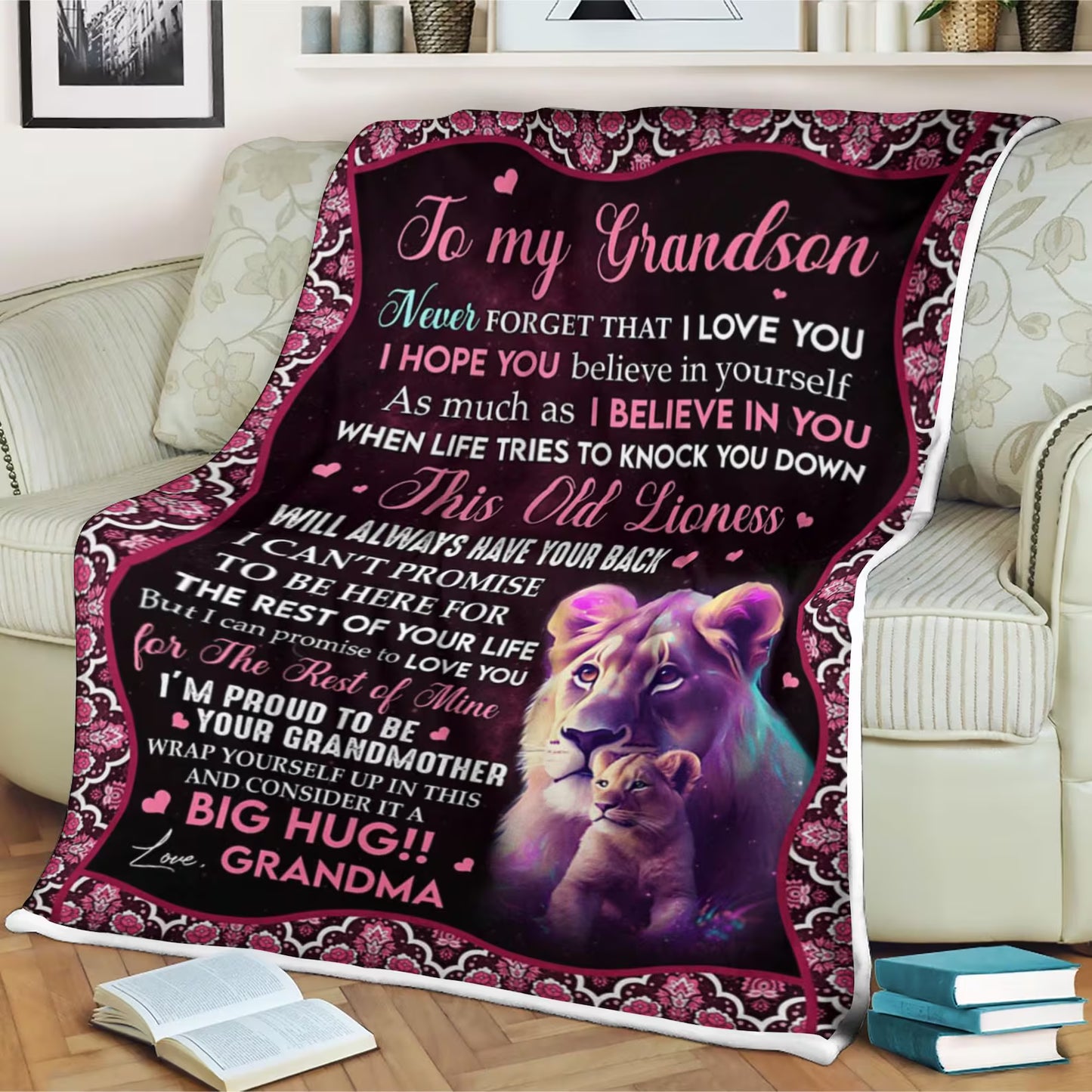 Special Gift For Your Grandson Blanket - From Grandma